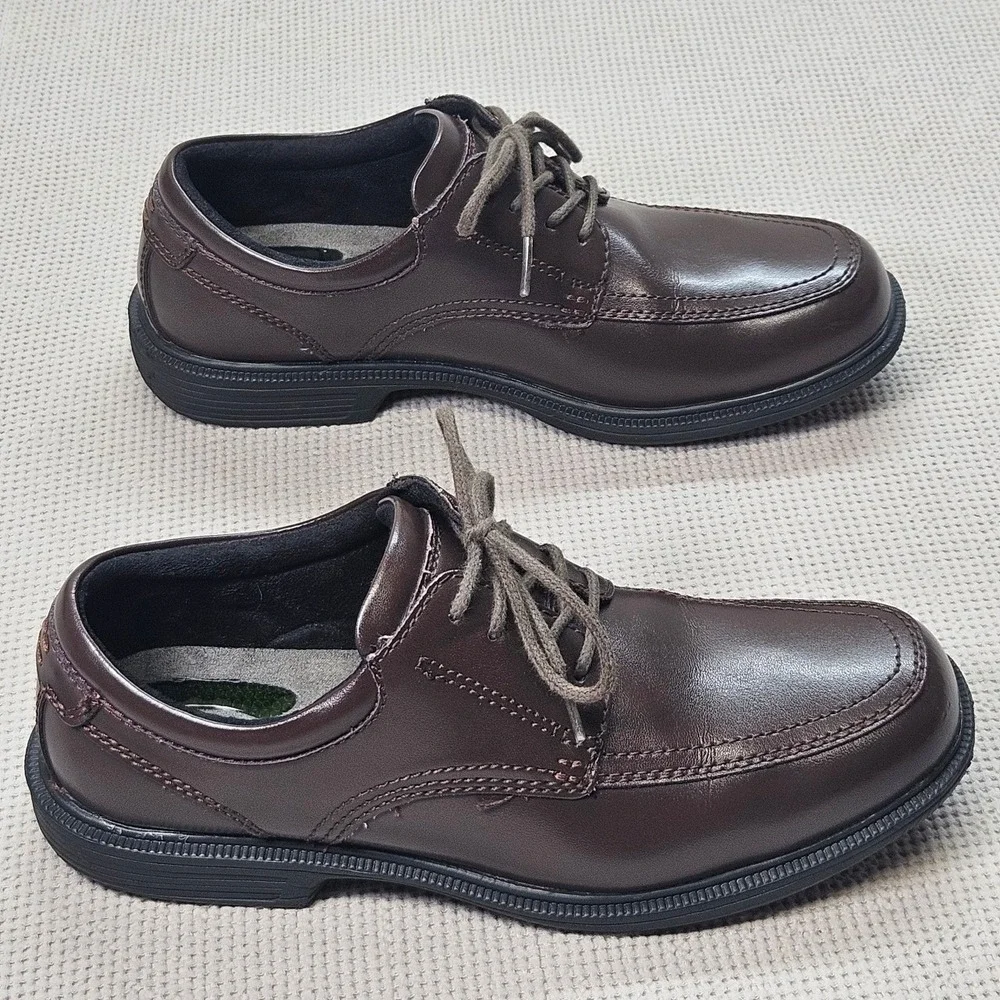 Nunn Bush Kore Mens Brown Leather Bicycle Toe Oxford Shoes 84355-200 Size 8.5‎ M